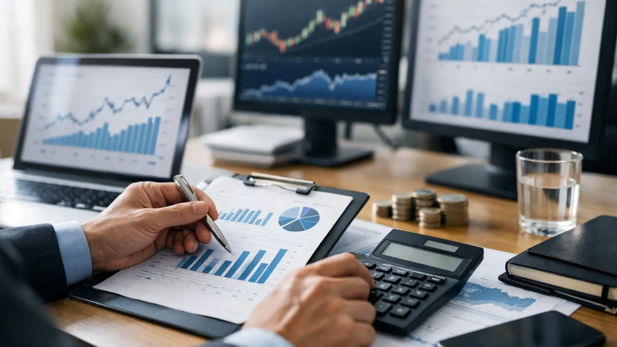 Gestión financiera empresarial con control diario