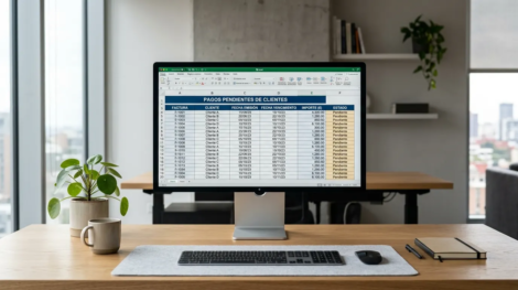 Excel clientes pagos pendientes
