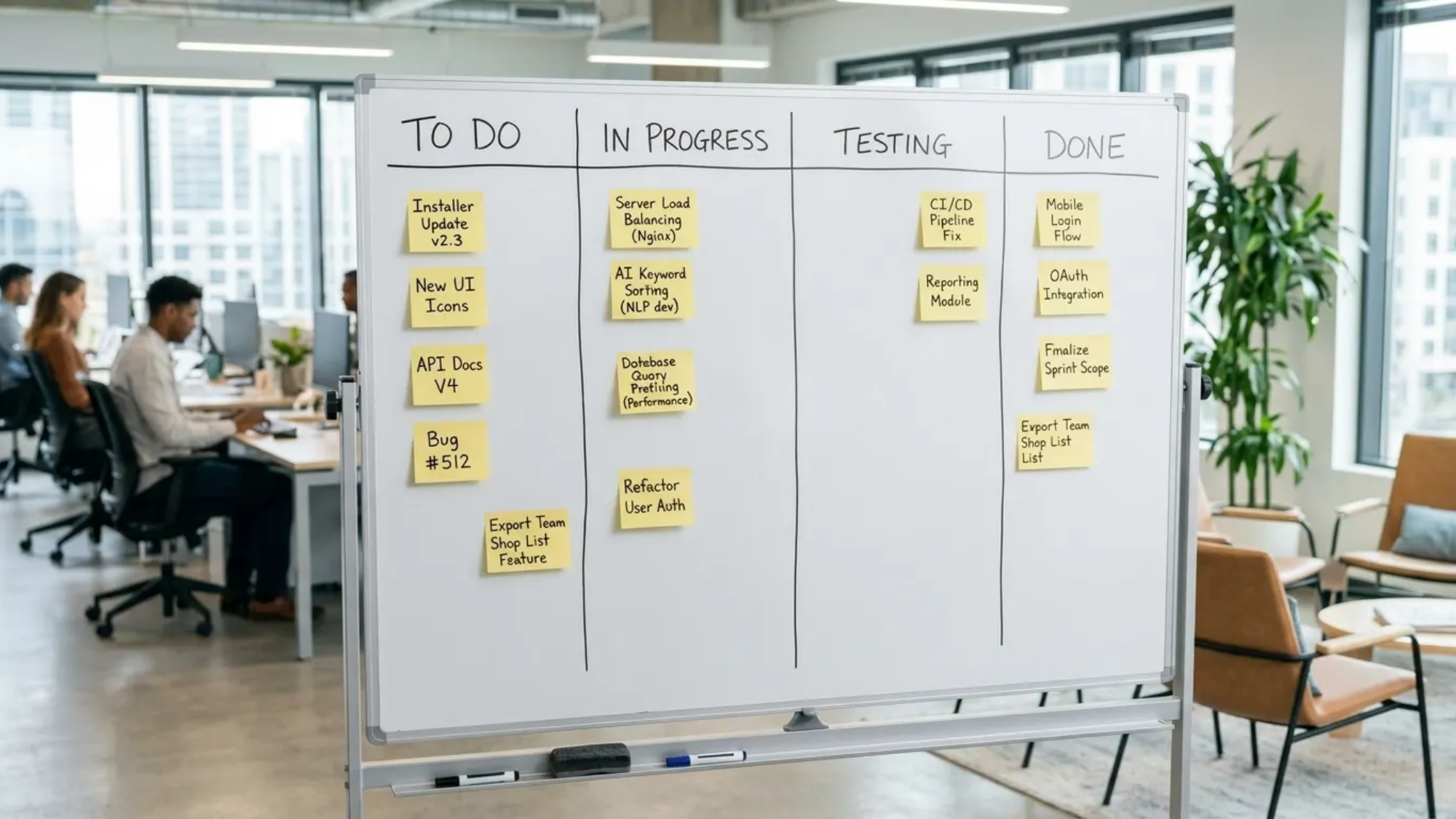 Proyectos frenados. Tableros Kanban