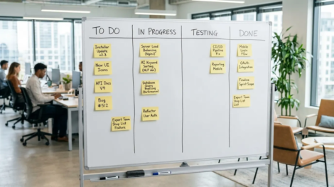 Proyectos frenados. Tableros Kanban